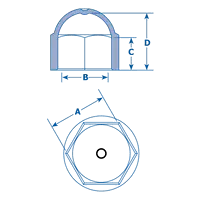 Capuchons Hexagonaux pour Boulons et Écrous